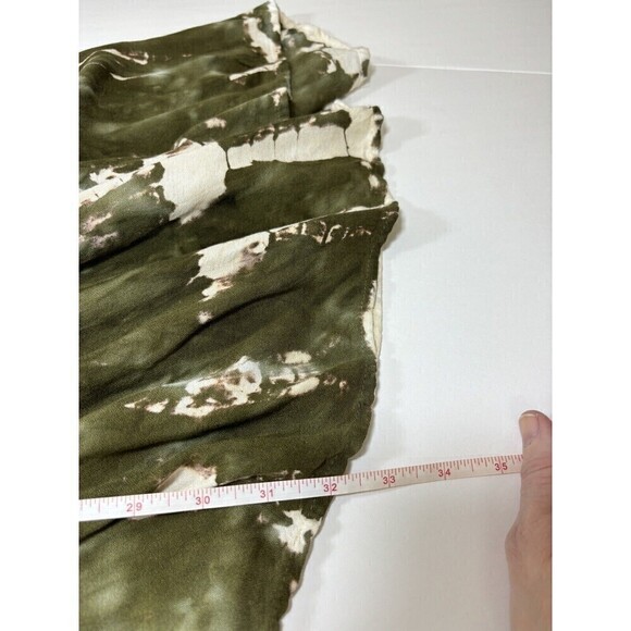 YFB Young Fabulous & Broke Jillian Faux Wrap Dress Geode White Peach Green M - Picture 9 of 12